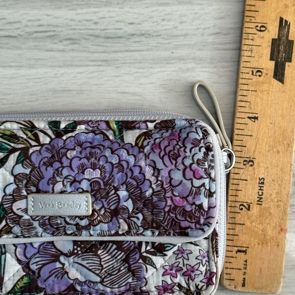 Vera Bradley Purple Floral Wristlet - Picture 6 of 10